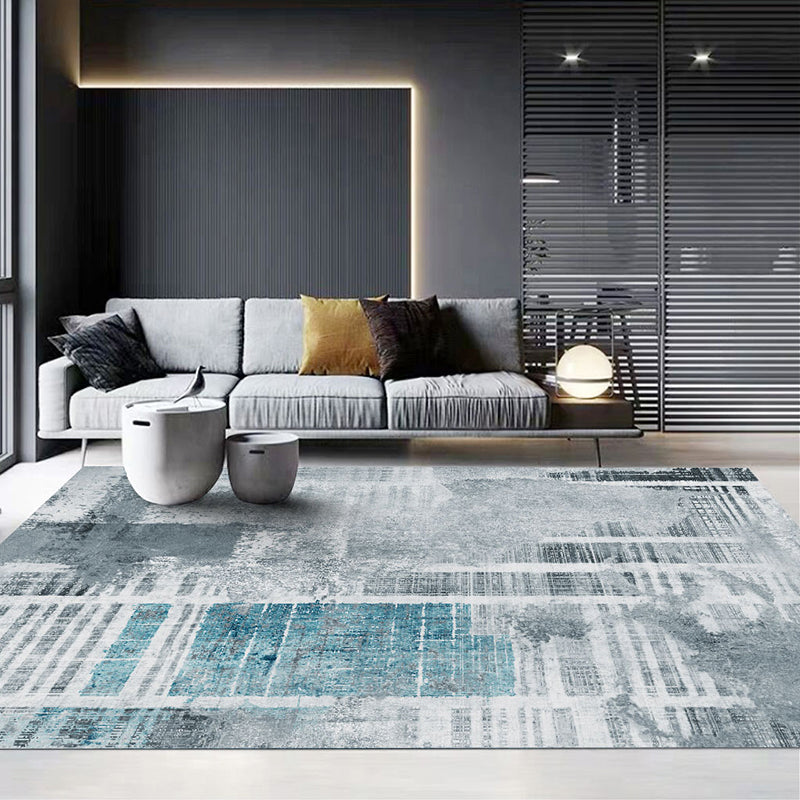 Scandinavische decoratie Rug multi-kleuren geometrische printruimte tapijt synthetisch niet-slip huisdiervriendelijke binnenkleed tapijt
