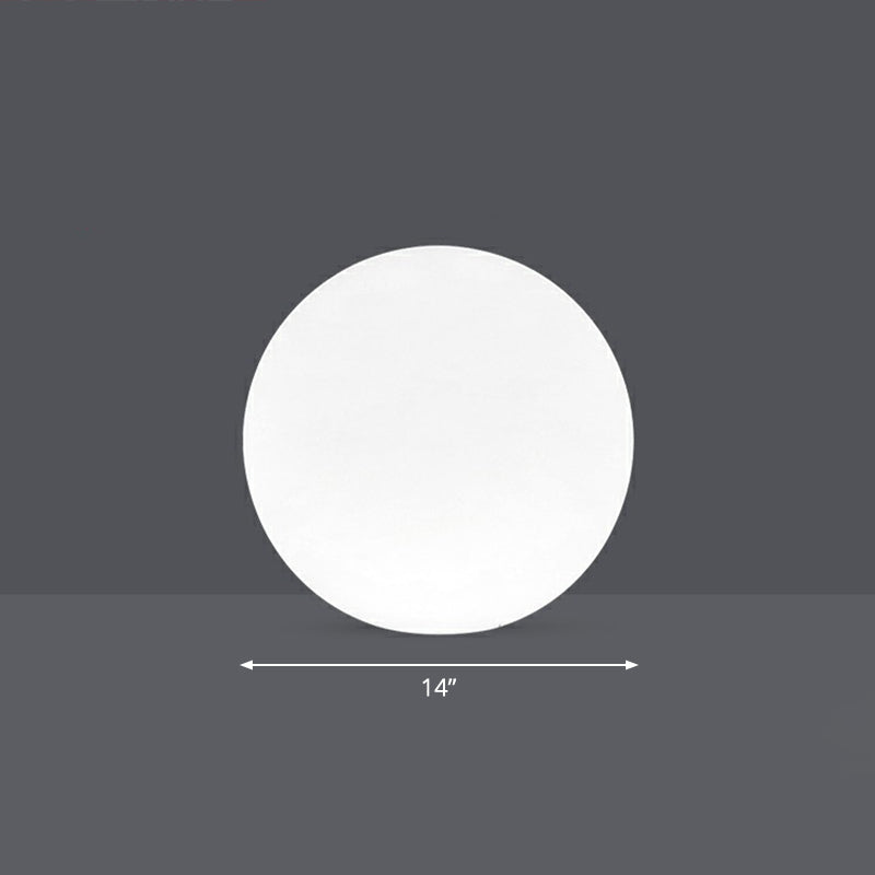 White Spherical Rechargeable Ground Lamp Minimalist Plastic Solar LED Lawn Light for Yard