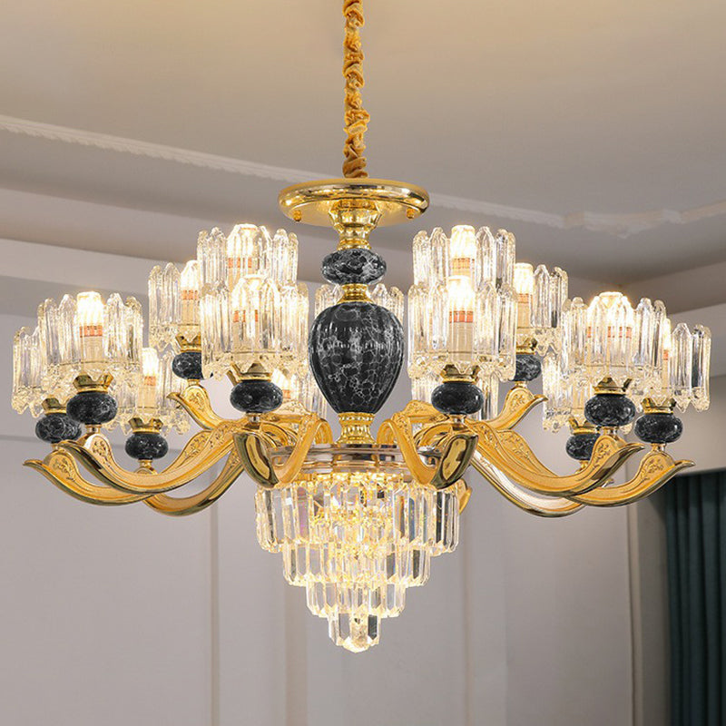 Prismatisch kristal kroonluchter vintage cilindrische eetkamer gesuspendeerde verlichting armatuur