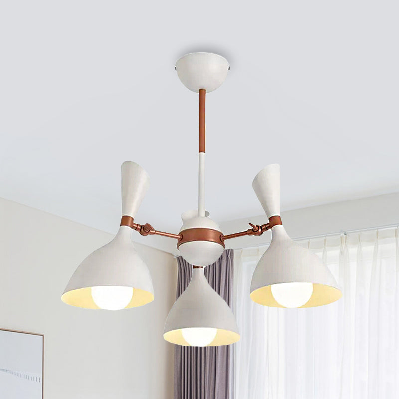 Living Room Kindergarten Pendant Light Metal Contemporary Monochrome Chandelier