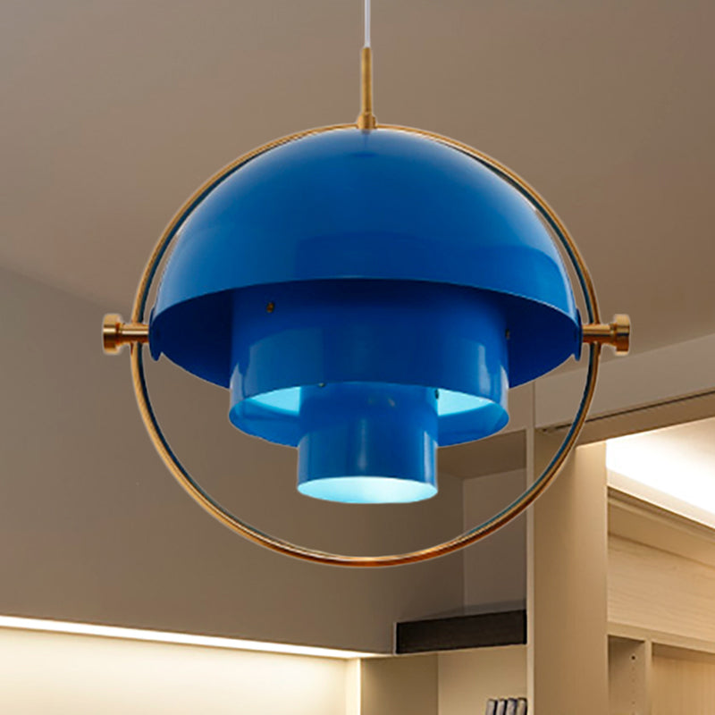 Metall gedrehte Anhängerbeleuchtung im modernen Stil 1 hellschwarz/weiß/gold hängendes Licht