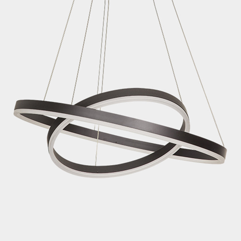 Lampada per sospensione della sala da pranzo in cerchio Acrilico Acrilico Modern LED SHARDELIER LIMINE