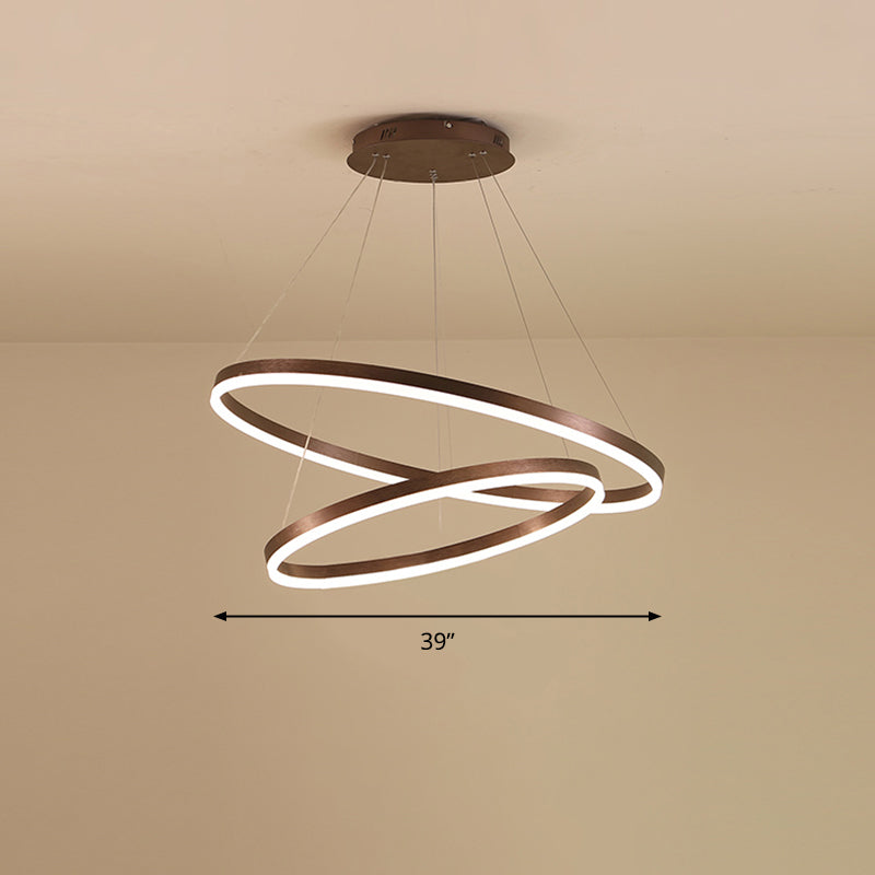 Lampadario a forma di ciclo acrilico Minimalista Elegante Lampada di sospensione a LED LED