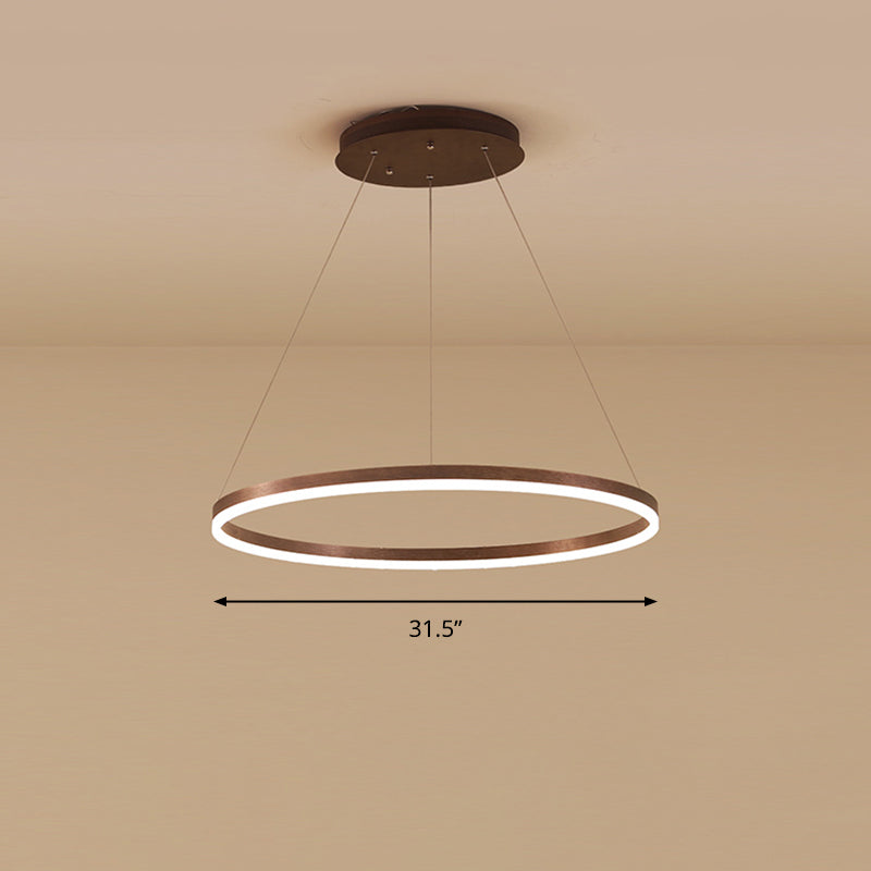 Lampadario a forma di ciclo acrilico Minimalista Elegante Lampada di sospensione a LED LED