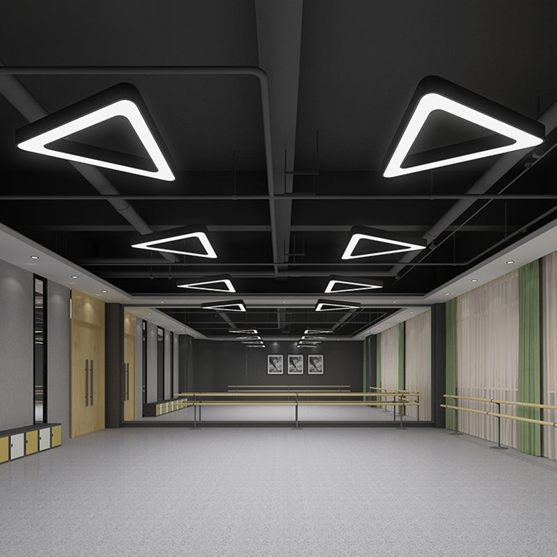 Palestra triangolare Accapta Light Metallic Metallic Modern LED REGLI LADULIRE IN NERO
