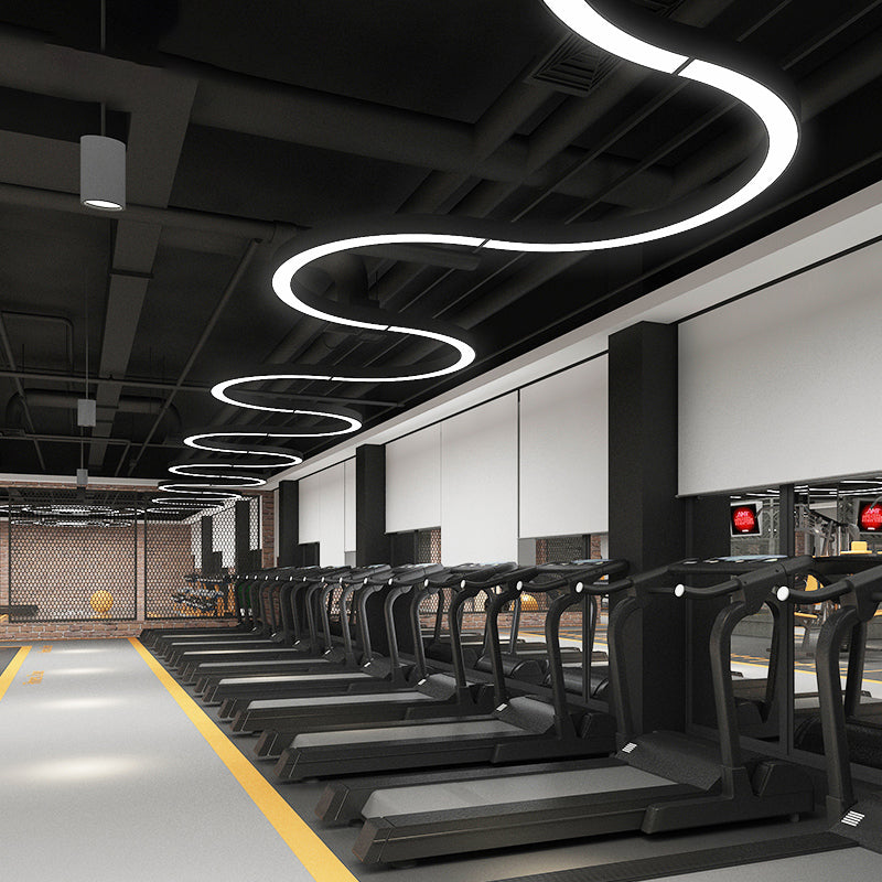 Lumo lampadario a LEDELIE LED BLACO SEMPLICITÀ METALE LIGHITÀ APPLICAZIONE PER GYMNASIUM