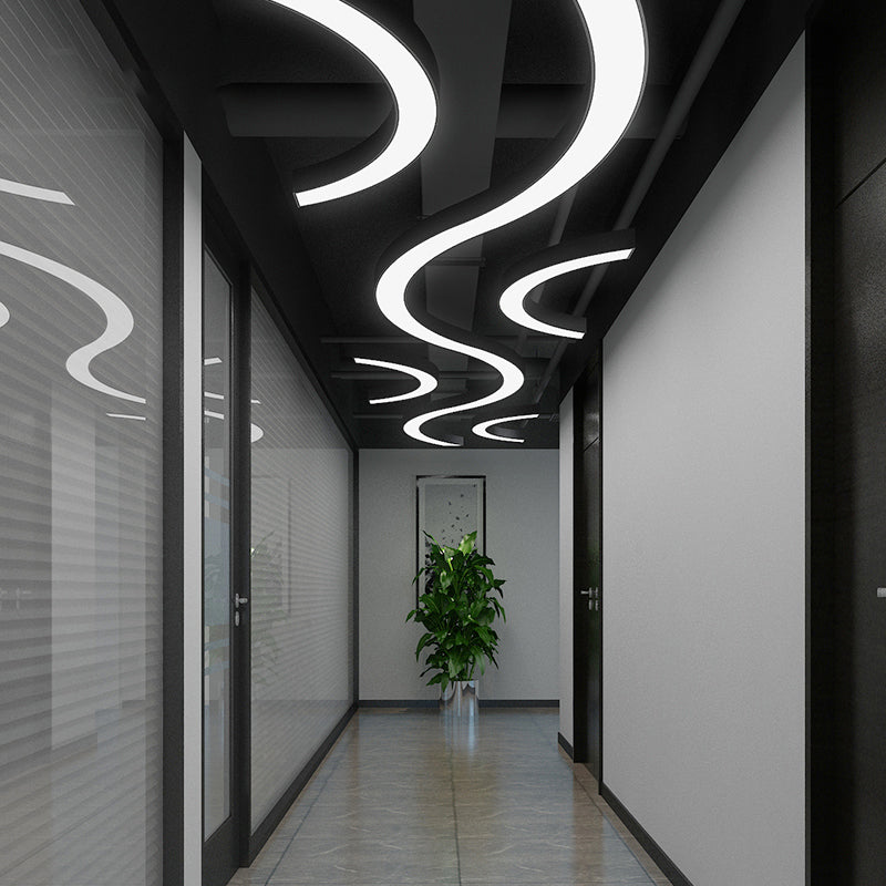 Lumo lampadario a LEDELIE LED BLACO SEMPLICITÀ METALE LIGHITÀ APPLICAZIONE PER GYMNASIUM