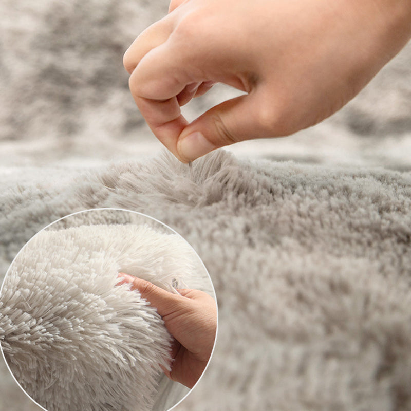 Relaxing Living Room Rug Multicolored Solid Color Indoor Rug Synthetics Anti-Slip Backing Stain-Resistant Area Carpet