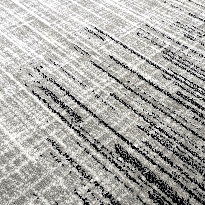 Basic Living Room Rug Multi Color Stripe Print Indoor Rug Polypropylene Anti-Slip Backing Easy Care Area Carpet