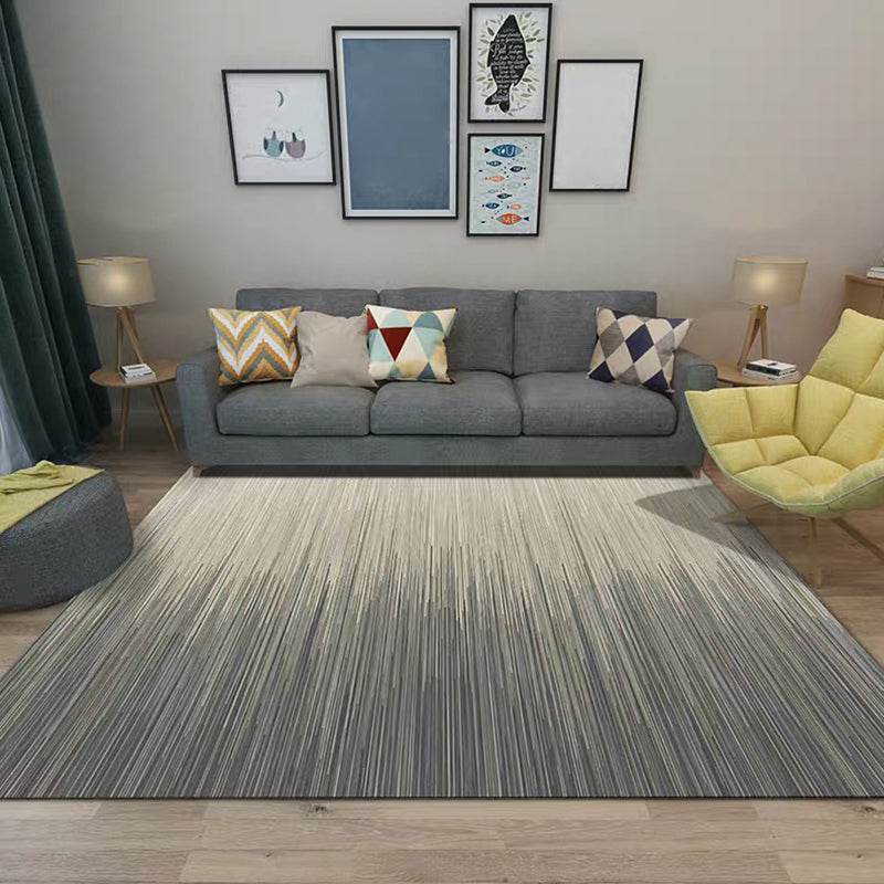 Simple Living Room Rug Multi-Color Geometric Print Indoor Rug Synthetics Anti-Slip Backing Stain-Resistant Carpet