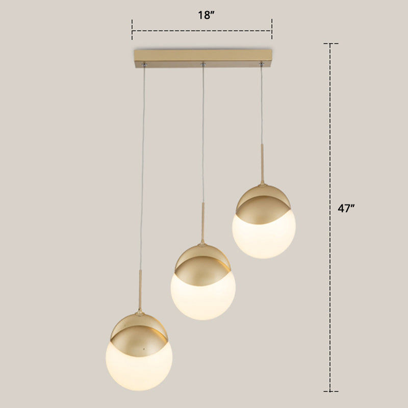 Disc -vormige acrylcluster hanger postmodern gouden afwerking led hangend licht voor restaurant