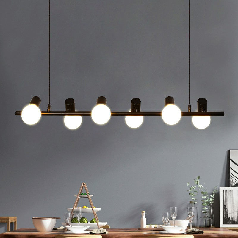 Black Naked Bulb Spotlight Spotlight Industrial Ironing Sala Dining Sala Luce a soffitto