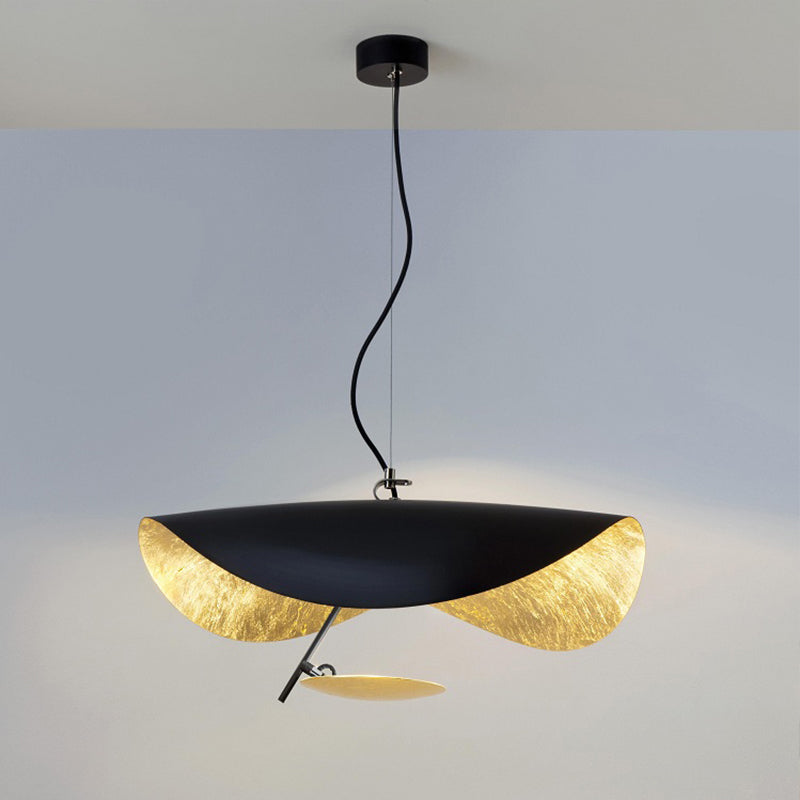 Designer 1-Bulb hanglamp hoed gevormd plafond hang licht met metalen schaduw voor restaurant