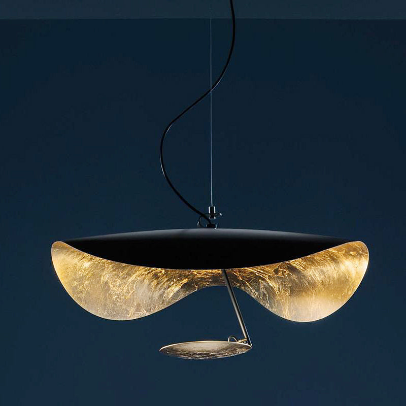 Designer 1-Bulb hanglamp hoed gevormd plafond hang licht met metalen schaduw voor restaurant