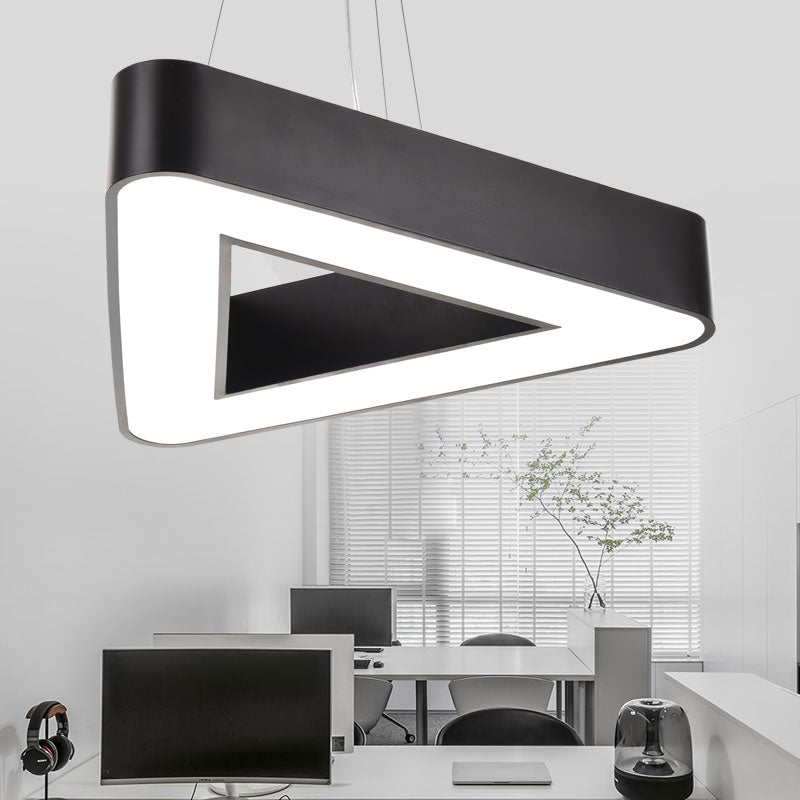 Acrylic Triangle Chandelier Lighting Simplicity LED Ceiling Suspension Lamp for Office