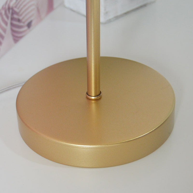 Accensione da tavolo da guscio a 2 strati Style costiero Stile da letto per camera da letto in oro in oro