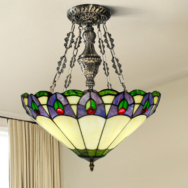 MISSION CONICAL PENDANT CHANDELIER À 3 LUMILAGE LUMINE LUMINE LUMINATE