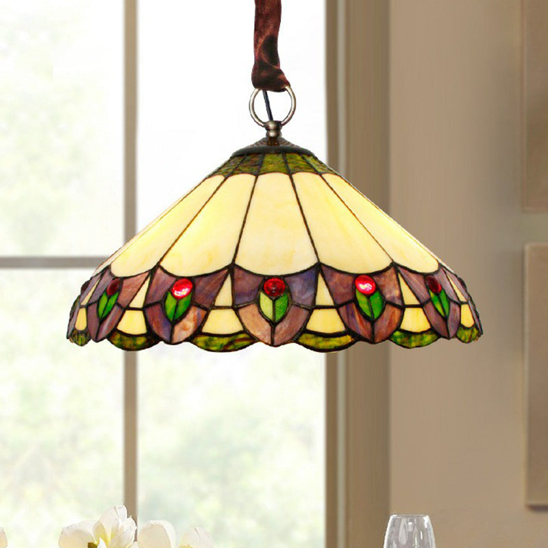 MISSION CONICAL PENDANT CHANDELIER À 3 LUMILAGE LUMINE LUMINE LUMINATE