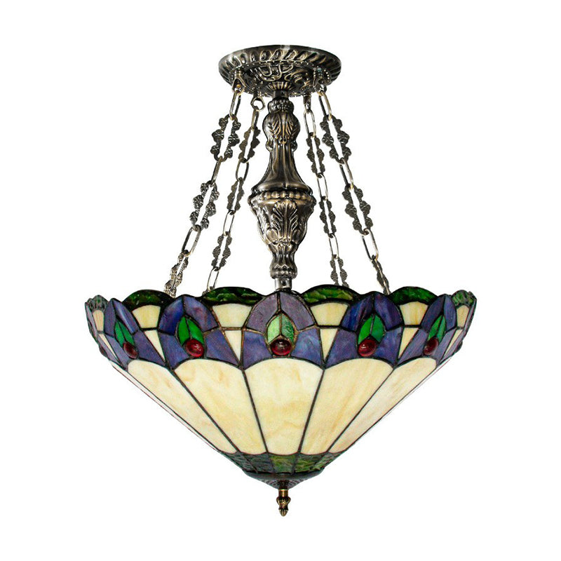 MISSION CONICAL PENDANT CHANDELIER À 3 LUMILAGE LUMINE LUMINE LUMINATE