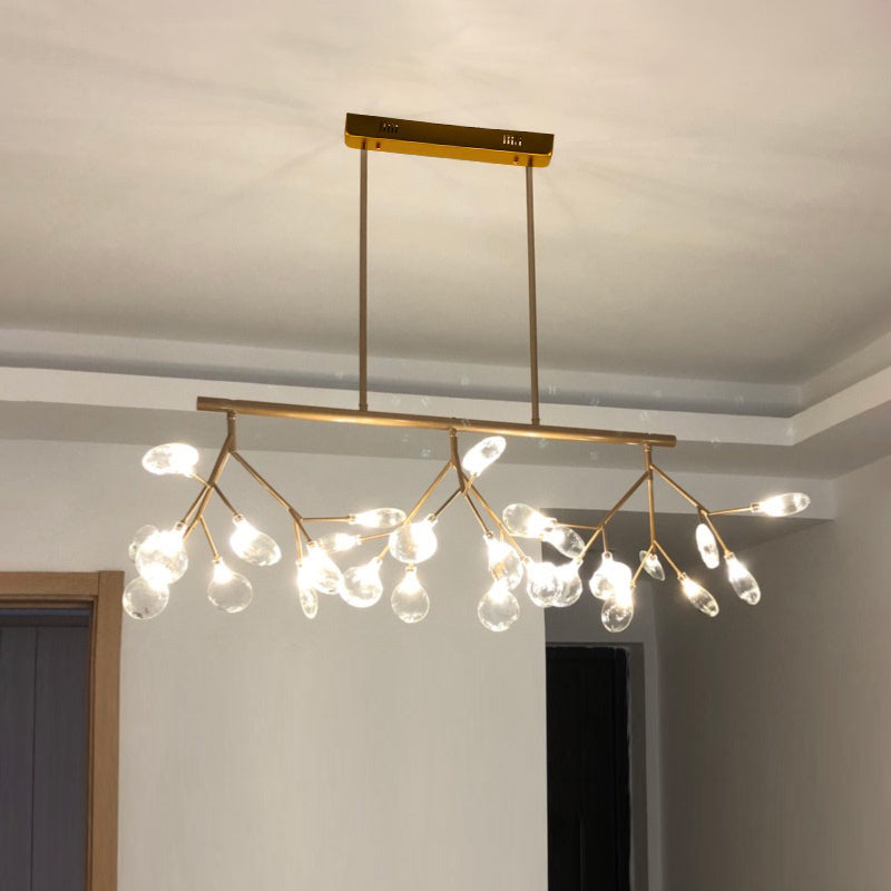 Firefly LED Island Light Postmodern Acrylic Dining Room Linear Pendant Ceiling Lamp