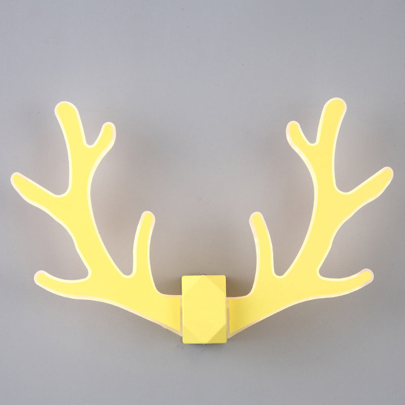 Herten hoornvormige led muur licht decoratieve metalen gang sconce verlichtingsarmatuur