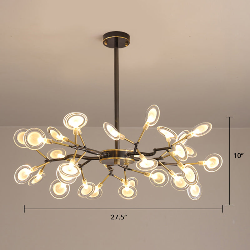 Heracleum Wohnzimmer Kronleuchter Lampe geblasenes Glas 30 Lampen postmoderne Anhängerleuchte