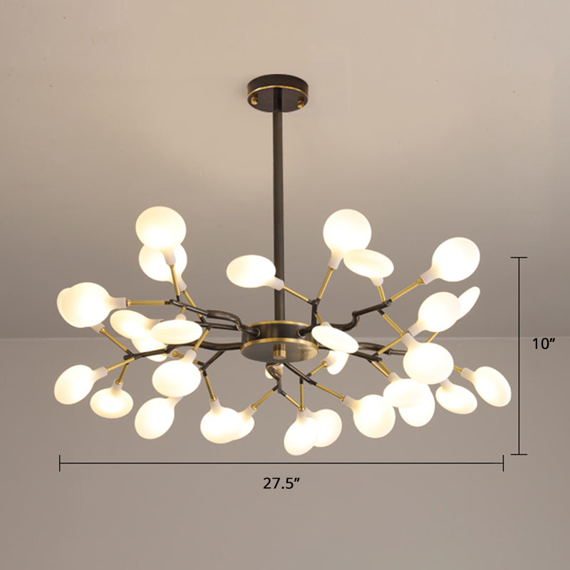 Heracleum Wohnzimmer Kronleuchter Lampe geblasenes Glas 30 Lampen postmoderne Anhängerleuchte