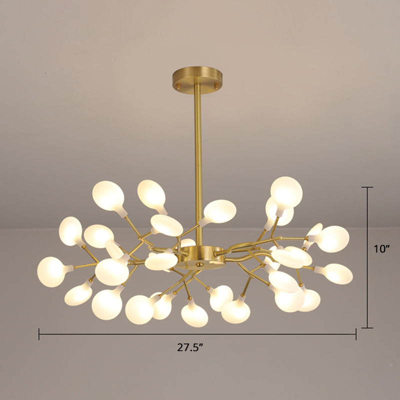 Heracleum Wohnzimmer Kronleuchter Lampe geblasenes Glas 30 Lampen postmoderne Anhängerleuchte