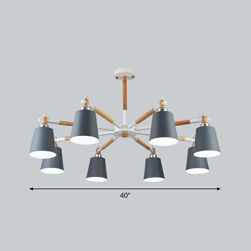 Lustre pivotable Light Nordic Nordic Metal Living Room Pendant Lighting