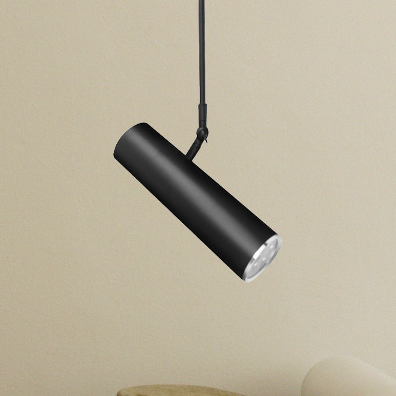 LED CILINDRO LED METAL METAL SIMPLE PARTIZAJE NEGRO CON ALTA AJUSTABLE EN CALENTE/BLANCO, 11 "/19" Altura