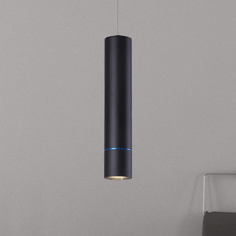 Nordic 1 Light Suspension Light with Metal Shade Pink/Blue/Green Pipe Ceiling Pendant Light in White/Warm/Natural Light