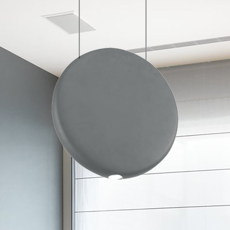 Lámpara de resina LED nórdica de suspensión redonda negra/gris/verde en luz cálida/blanca, 6 "/8.5/12" W