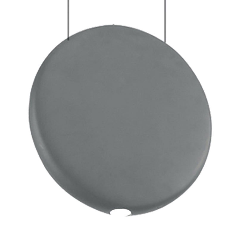 Lámpara de resina LED nórdica de suspensión redonda negra/gris/verde en luz cálida/blanca, 6 "/8.5/12" W