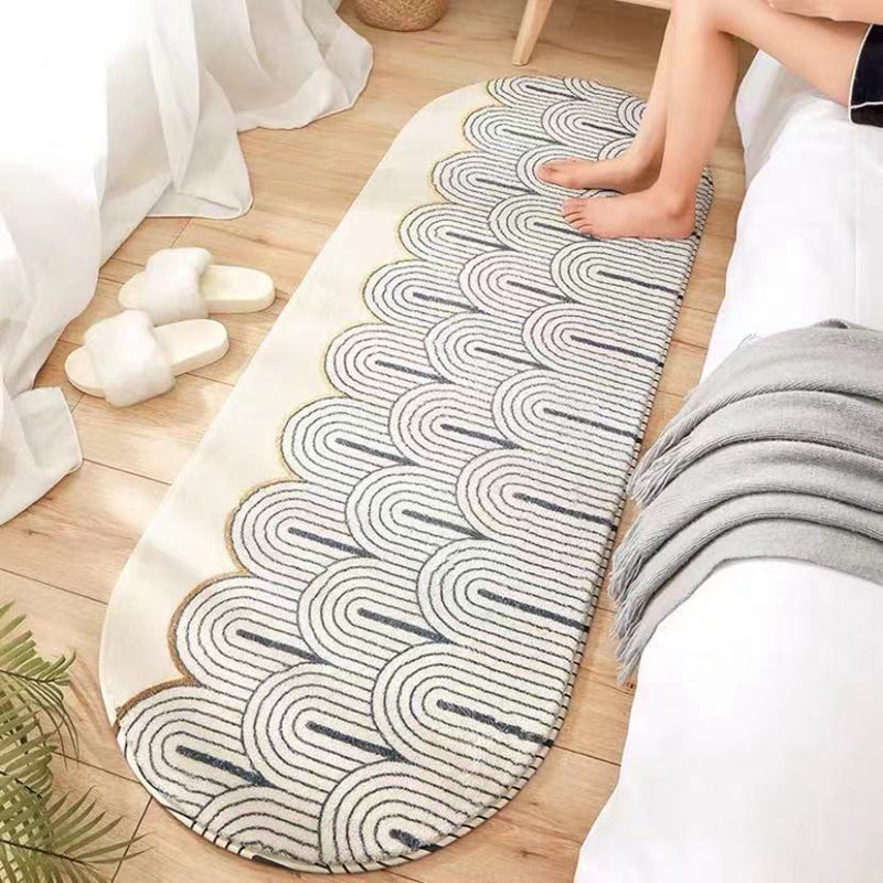 Multicolor Bedroom Rug Relaxing Geometric Printed Indoor Rug Synthetics Anti-Slip Easy Care Area Carpet