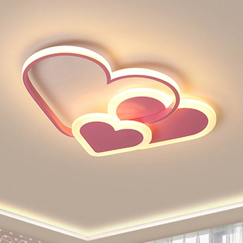 Modern, stijlvol, liefdevol hart-plafondmontagelicht Acryl LED-inbouwlicht voor de kleuterschool