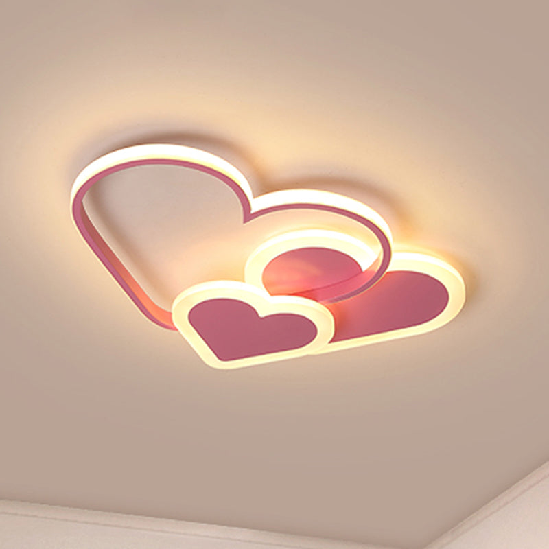 Modern, stijlvol, liefdevol hart-plafondmontagelicht Acryl LED-inbouwlicht voor de kleuterschool
