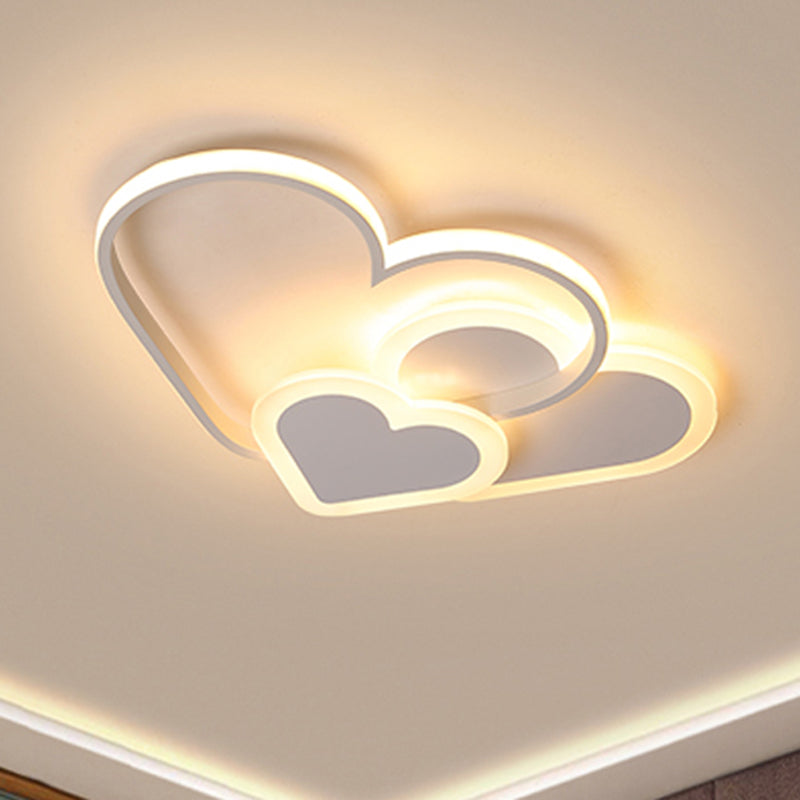Modern, stijlvol, liefdevol hart-plafondmontagelicht Acryl LED-inbouwlicht voor de kleuterschool