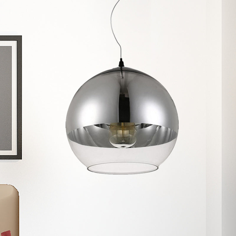 6 "/8"/10 "W GLOBE PIGTING Glass Post-Modern Glass 1 Luz de techo colgante