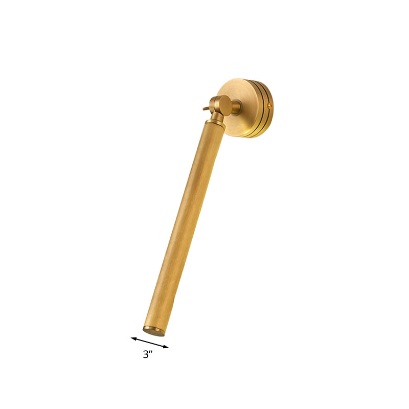 Tube de la lumière par mur de métal LED LED MON MONNE MUR SONNE EN GOL avec un bras réglable