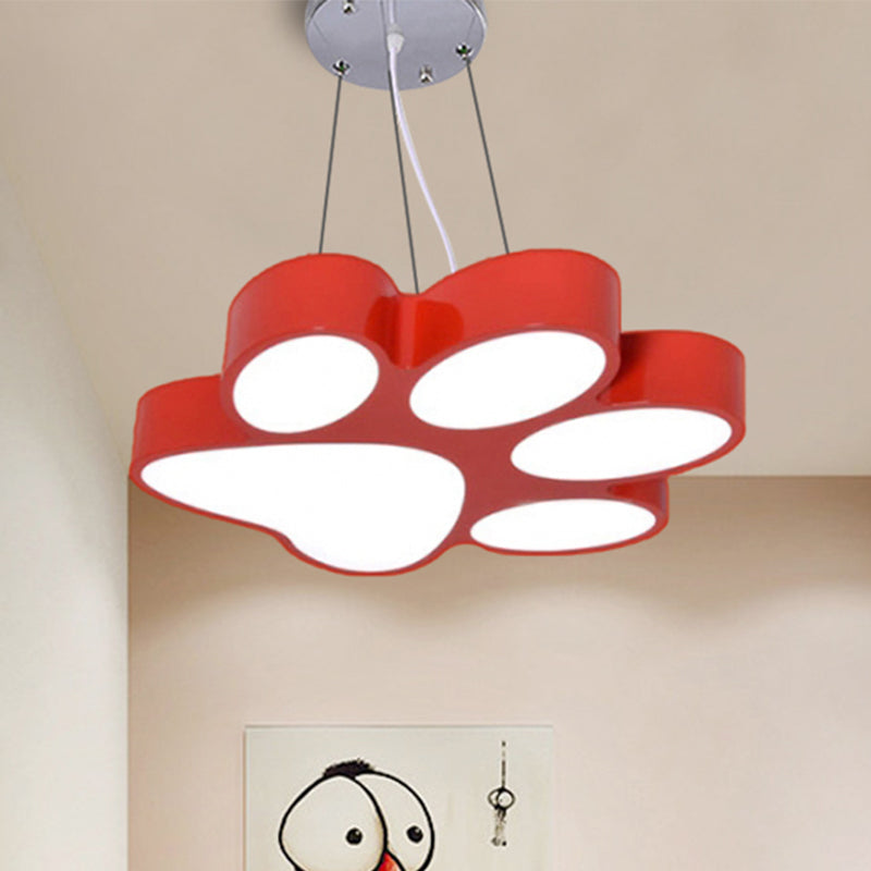 Doggy Paw Bathroom Pender lampe acrylique Cartoon LED Hanging Light