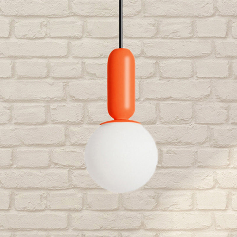 Nordic Elemy Bare Bulbe Pendant Light 1 Head Hanging Lampe for Study Room Bedroom