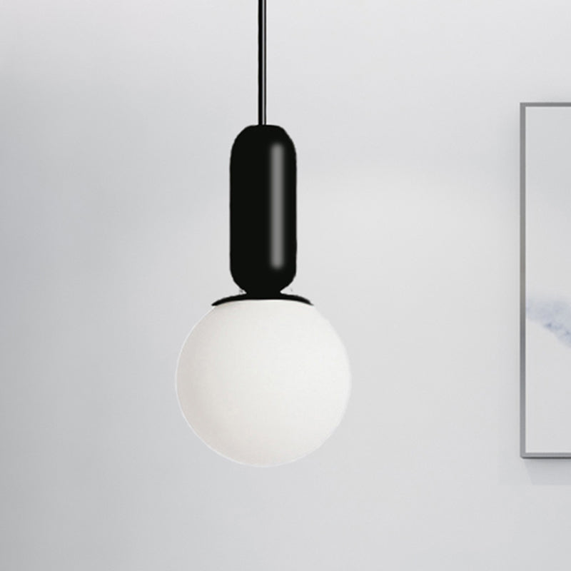 Nordic Elemy Bare Bulbe Pendant Light 1 Head Hanging Lampe for Study Room Bedroom