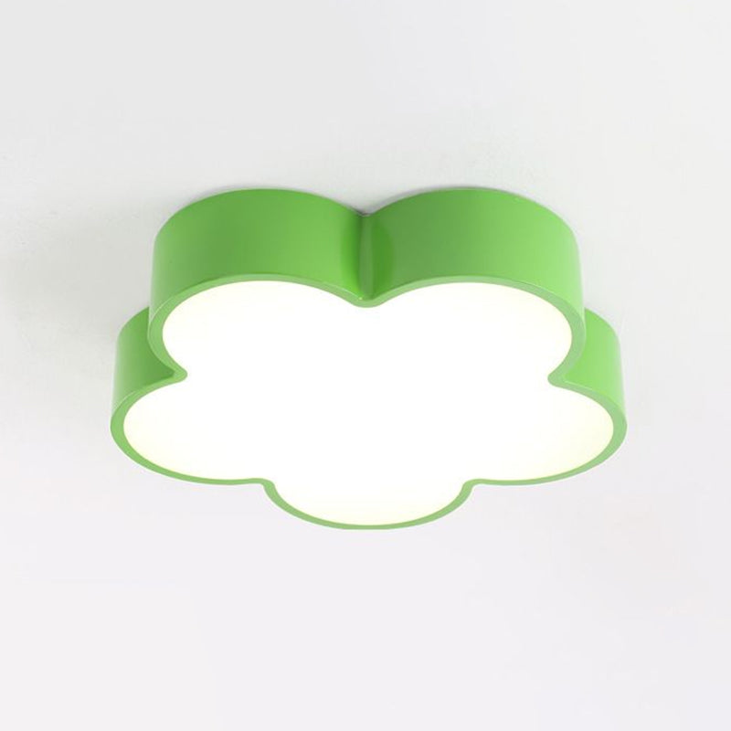 Blumenförmige LED-Deckenleuchte im Kinderstil mit Acrylschirm für Schlafzimmer