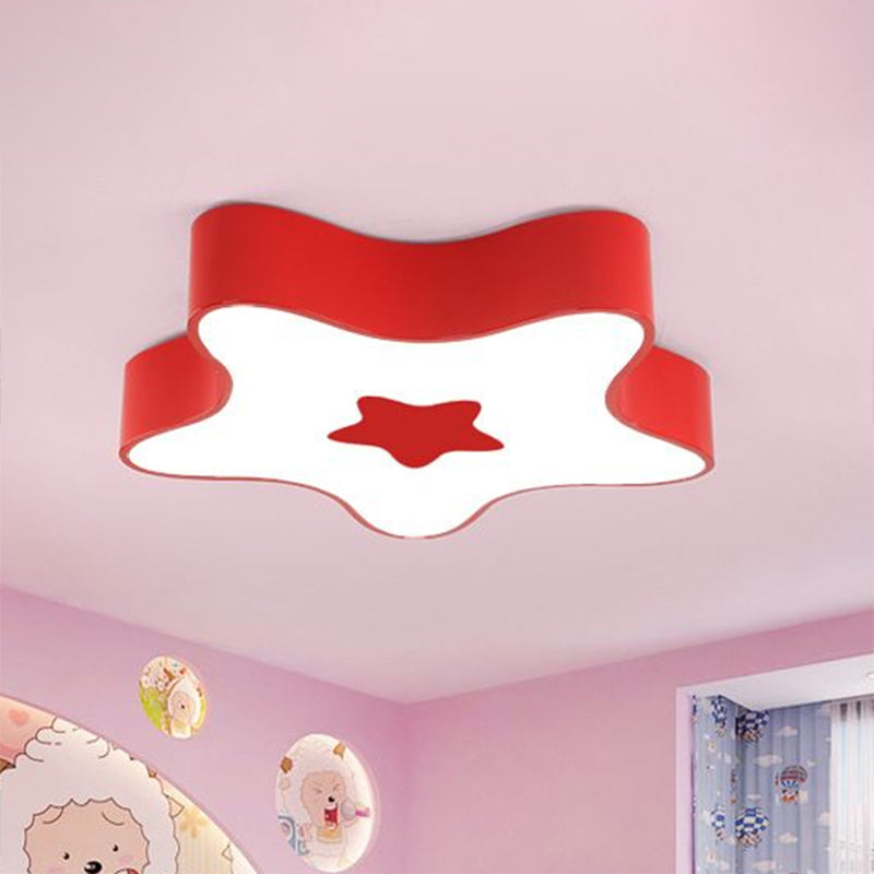 Acryl Star Flush Ceiling Light Cartoon LED Flush Halterung für Childrens Schlafzimmer