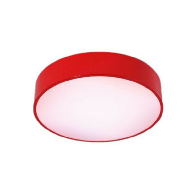 Round Flush Mount Ceiling Fixture Macaron Acrylic Kindergarten LED Flush Mounted Light