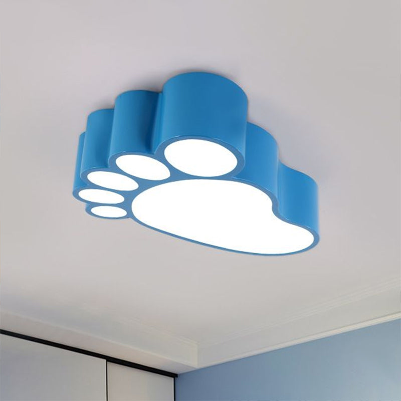 Childrens Feet Geformte Flush Mount Metallic Schlafzimmer LED Bündig Deckenleuchte