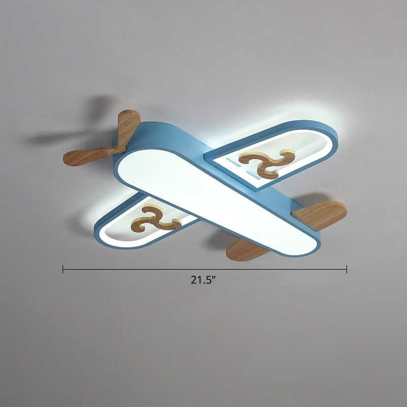 Purserie en forme d'avion à chasse d'eau en acrylique de surface de dessin animé de surface montée sur la surface montée