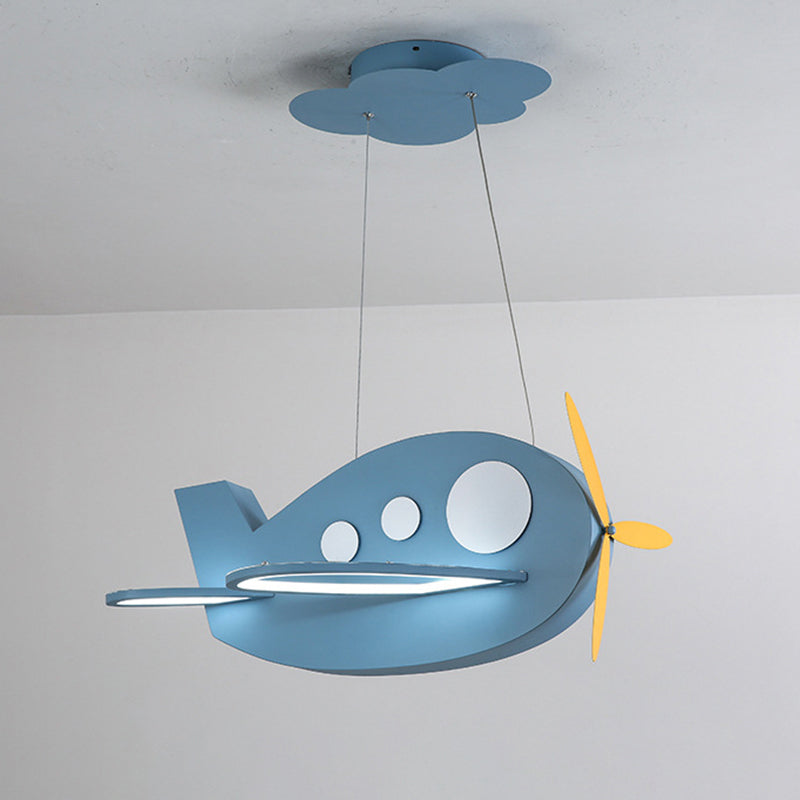Lampadario a forma di aeroplano a forma di aeroplano lampada a soffitto a soffitto a led metallici