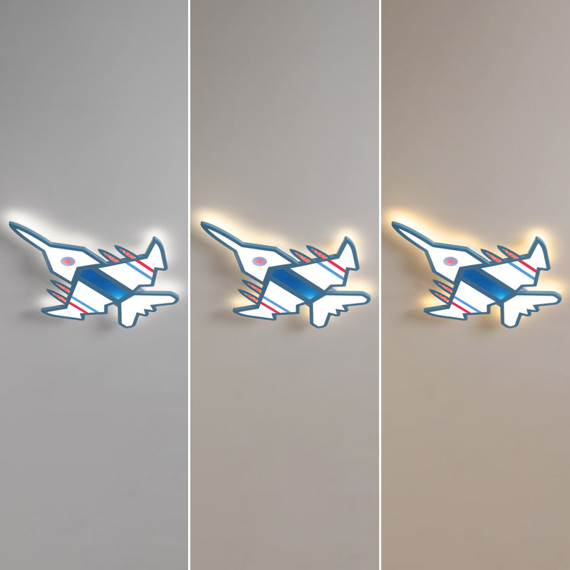 Avion à chasse d'eau LED LED CHILRENS CHAMBRE ACRYLIQU