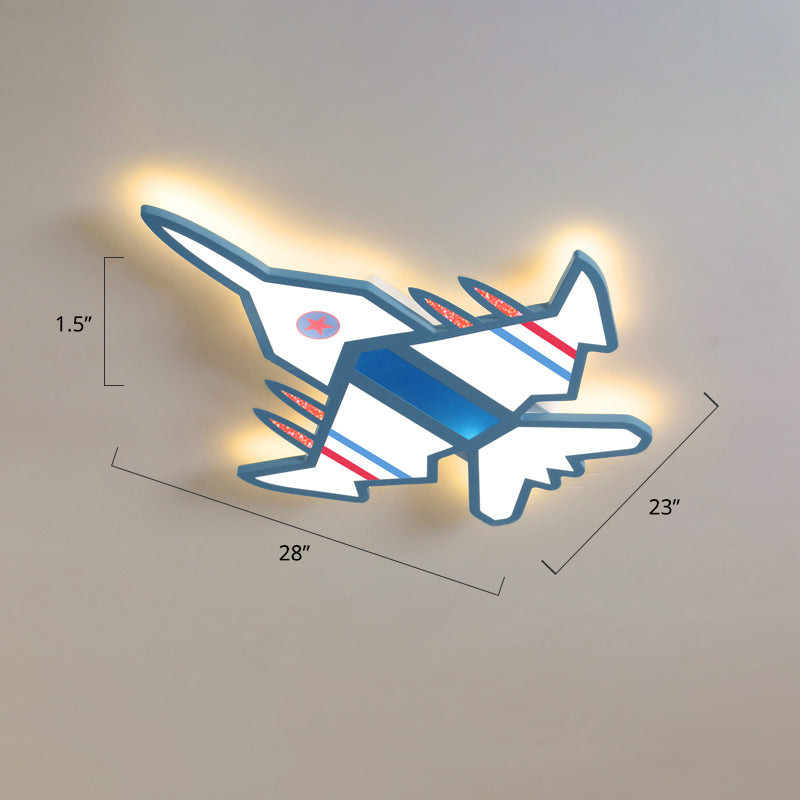 Avion à chasse d'eau LED LED CHILRENS CHAMBRE ACRYLIQU